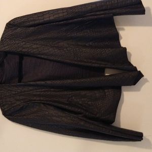 Jacket S Black Animal Design